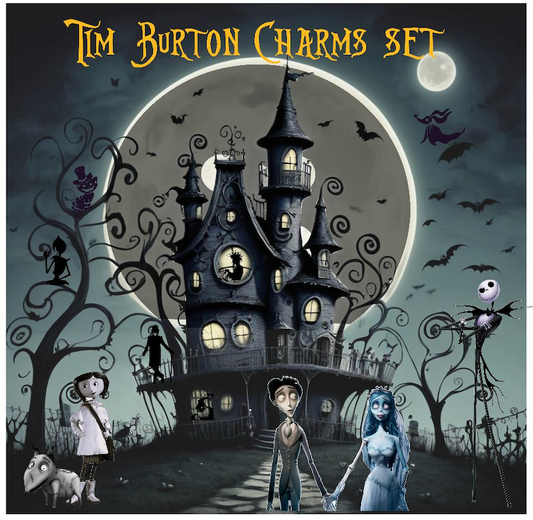 Tim Burton + Coraline Charms Set