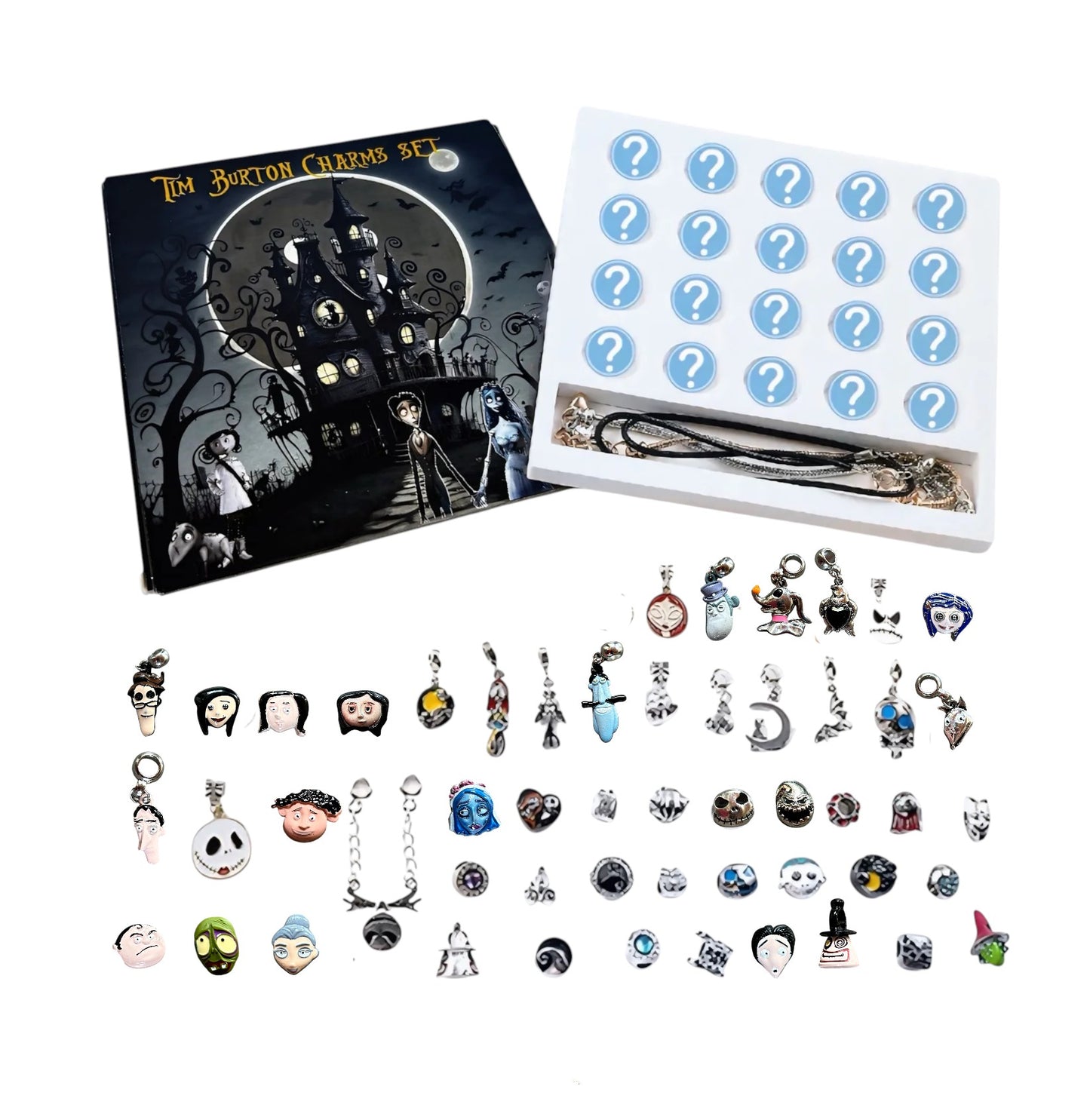 Tim Burton + Coraline Charms Set