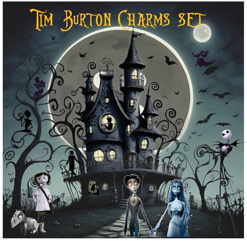 Set di ciondoli di Tim Burton